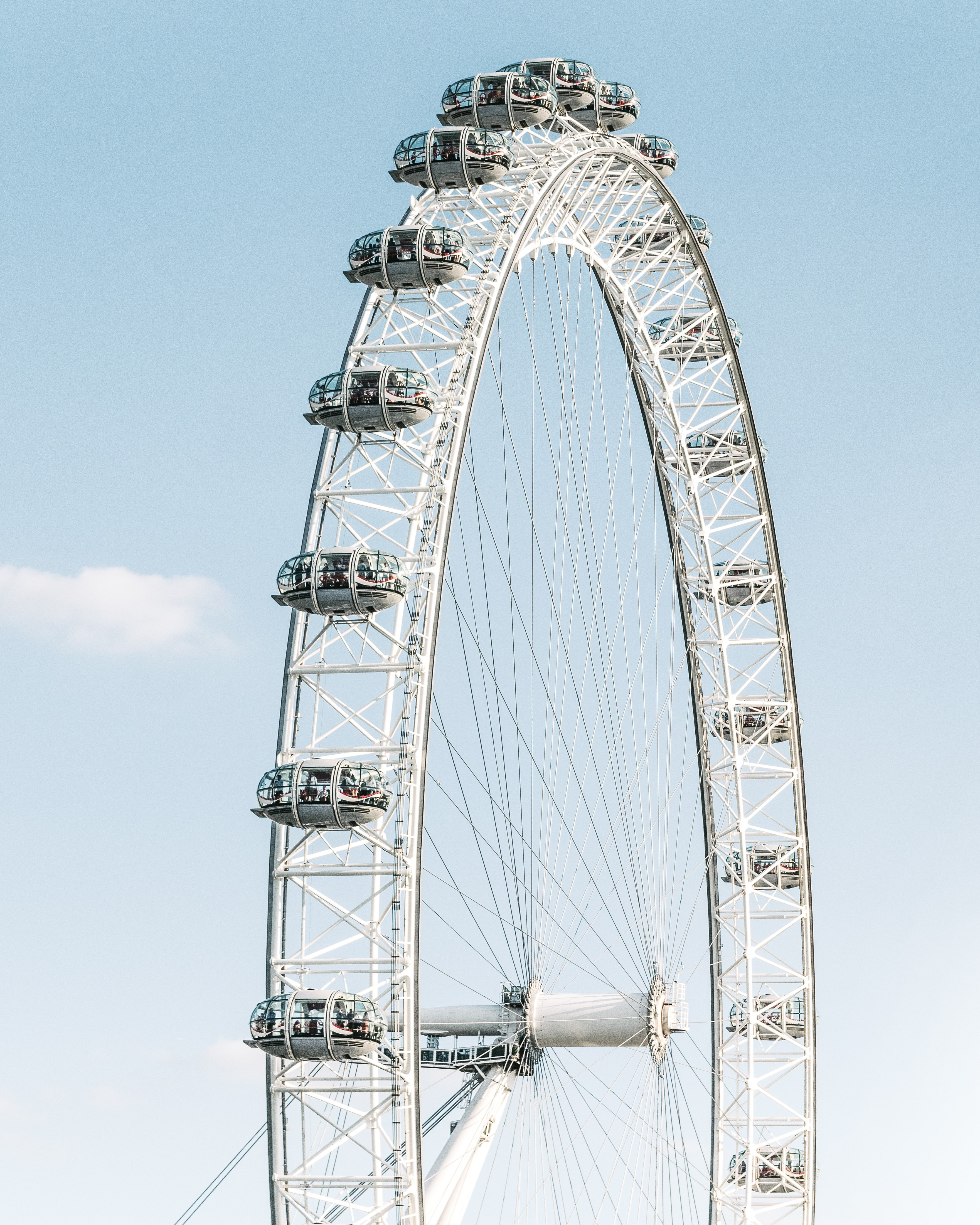 London Eye on a summer's day 
