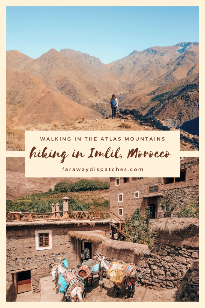 Hiking in Imlil Pinterest Graphic