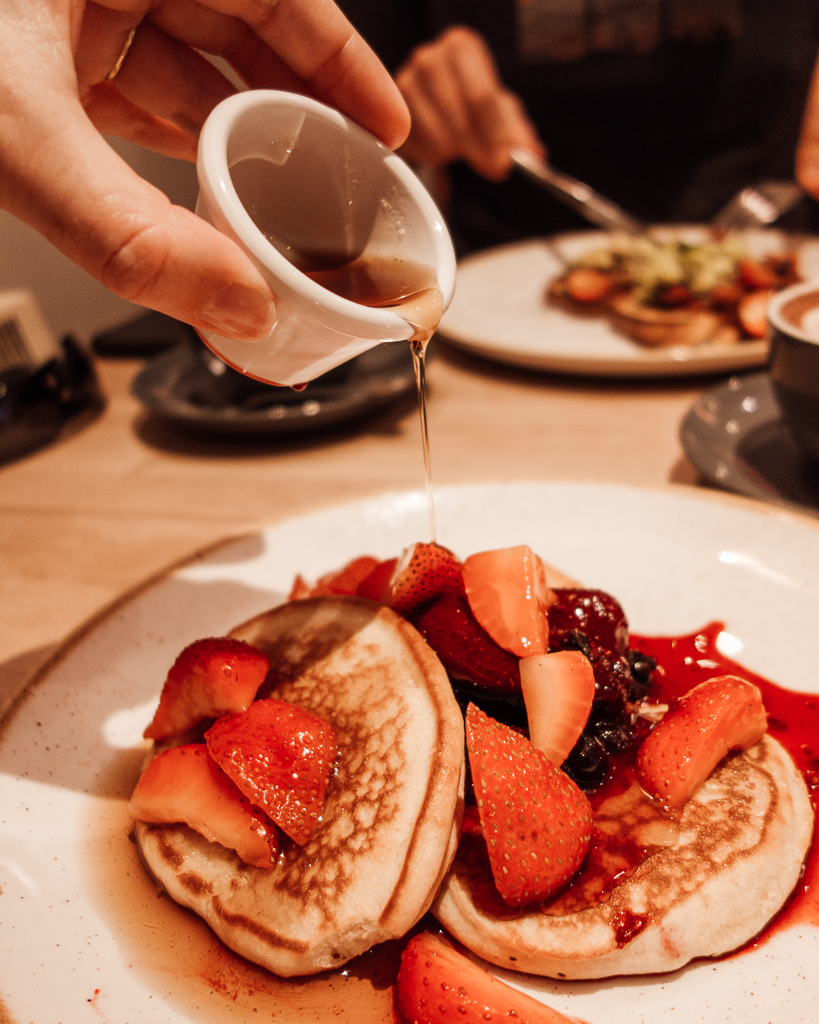 American pancakes at Urban Angel