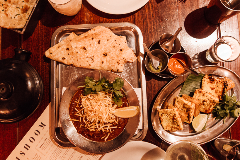Lunch plates at Dishoom