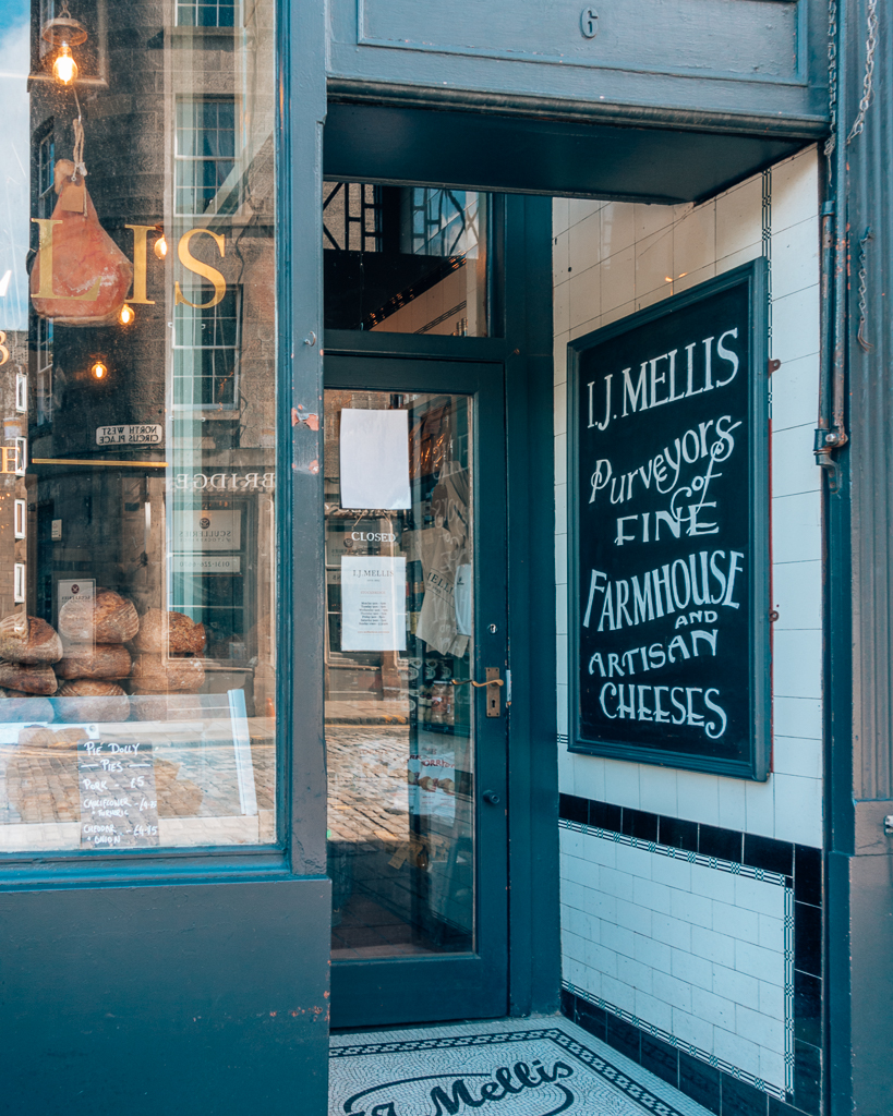 IJ Mellis shop front Edinburgh