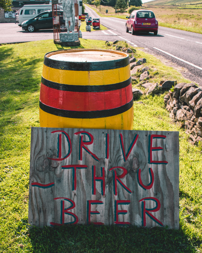 Drive Thru beer at Twice Brewed Inn