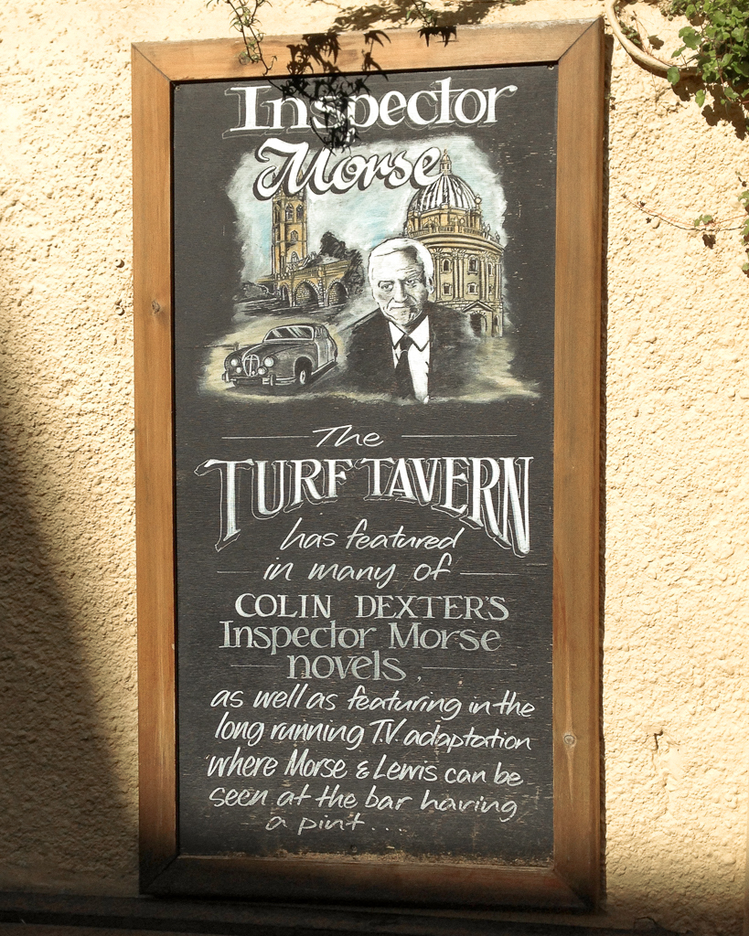 Inspector Morse at the Turf Tavern, Oxford