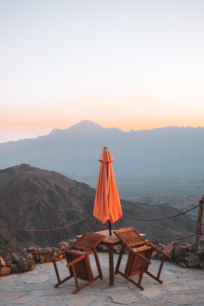 Sama Wakan terrace at sunrise