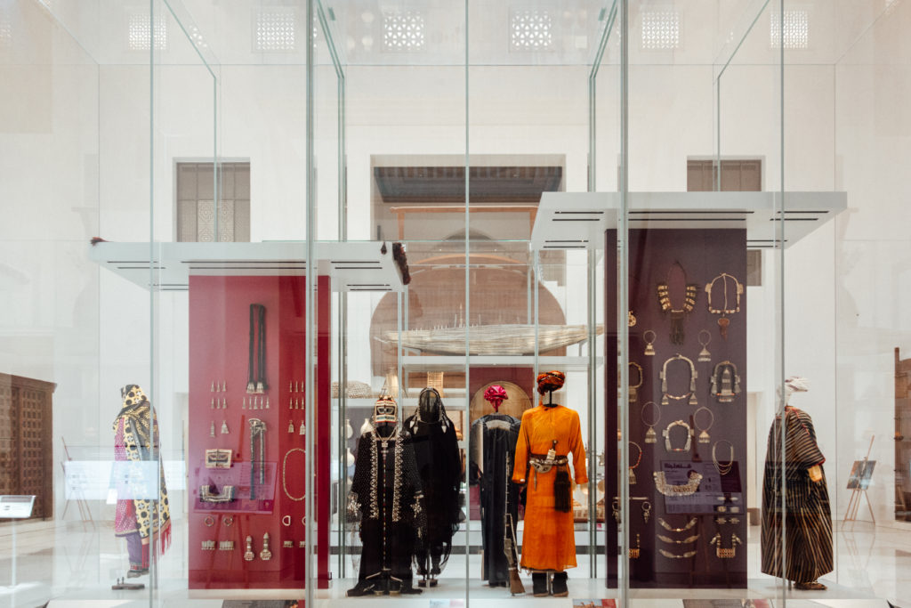Display cabinets, National Museum of Oman, Muscat