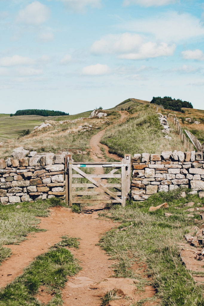 Gate on Hadrian's Wall path