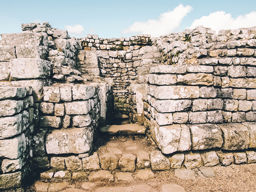 Ruins at Housesteads Roman Fort