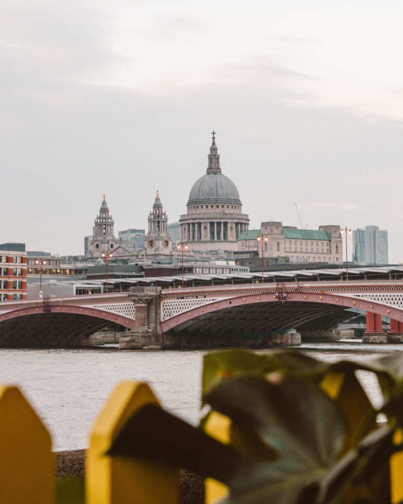 View of St Paul's and River Thames from Sea Container's terrace