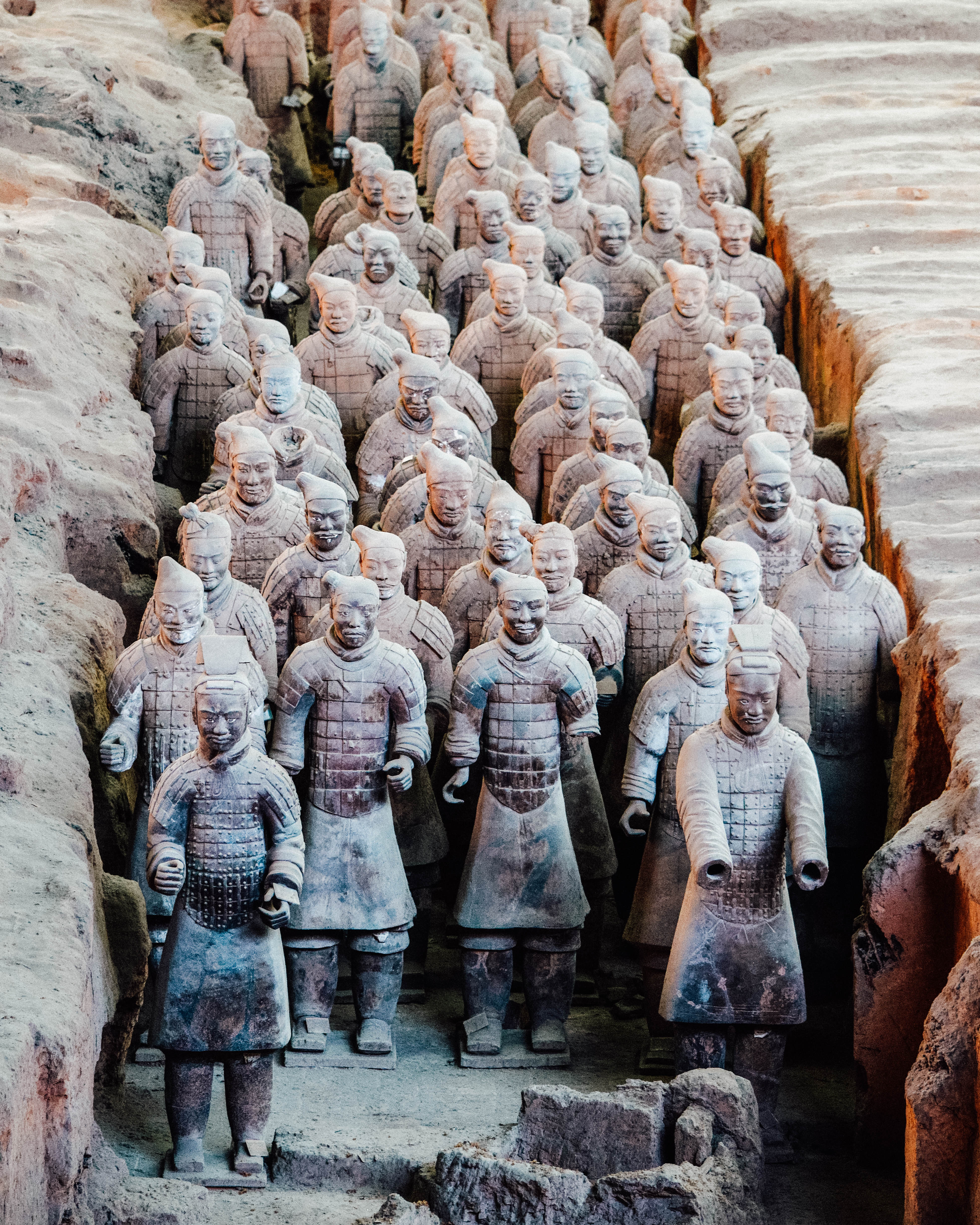 Rows of Terracotta Warriors