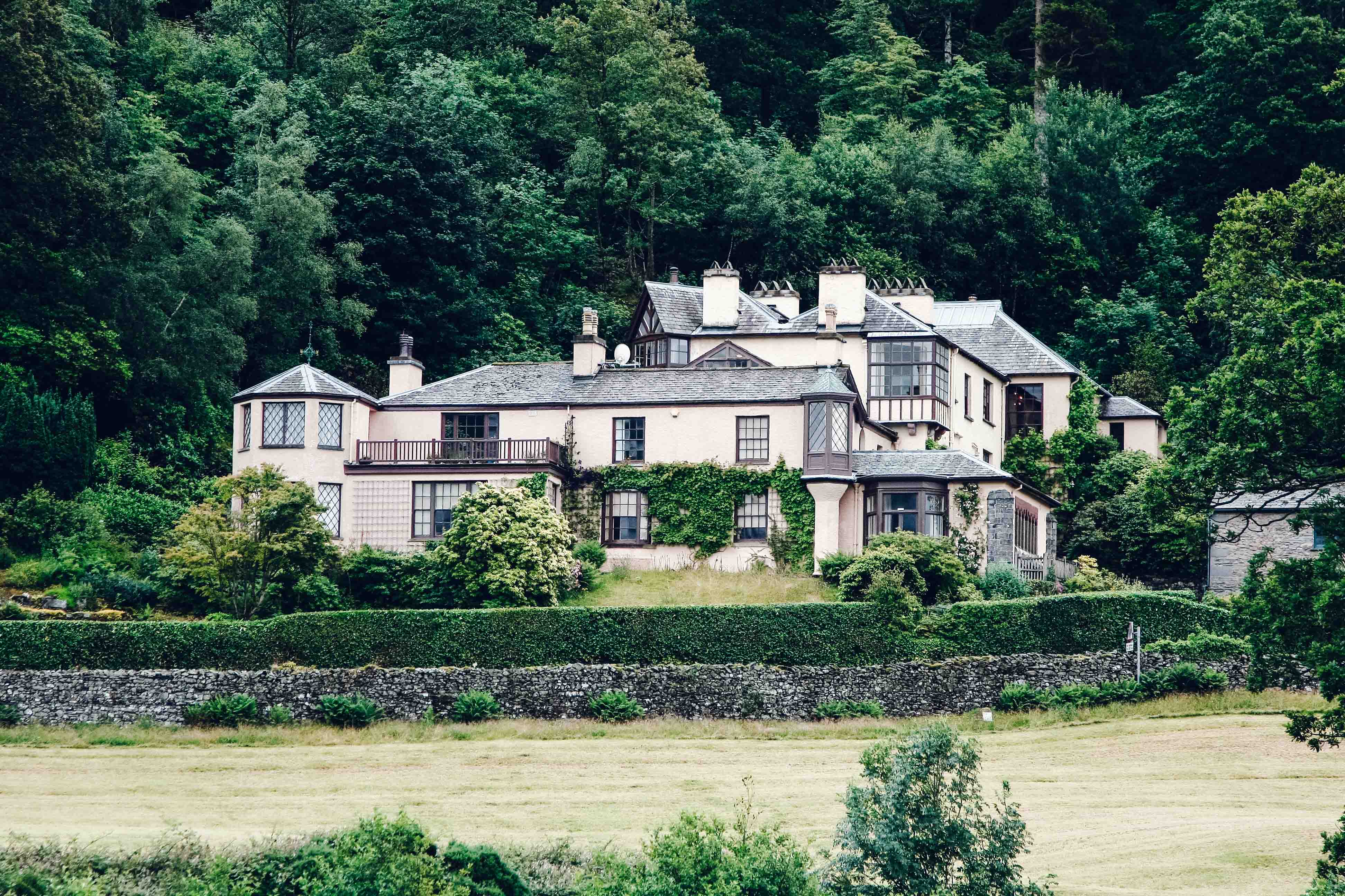 What to do when it rains in the Lake District - Exterior of Brantwood - the former home of John Ruskin 