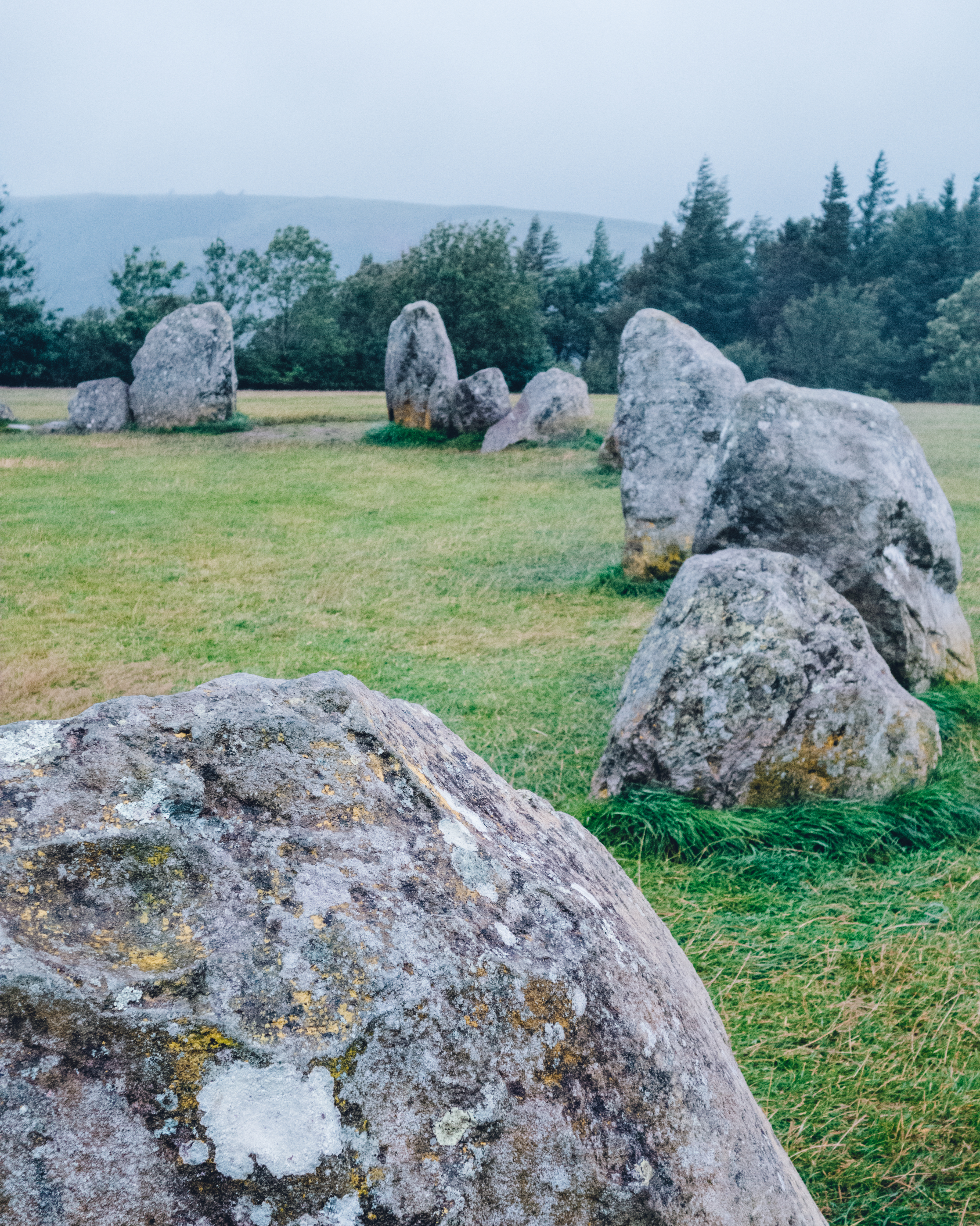 Castlerigg Stone Circle on a rainy day