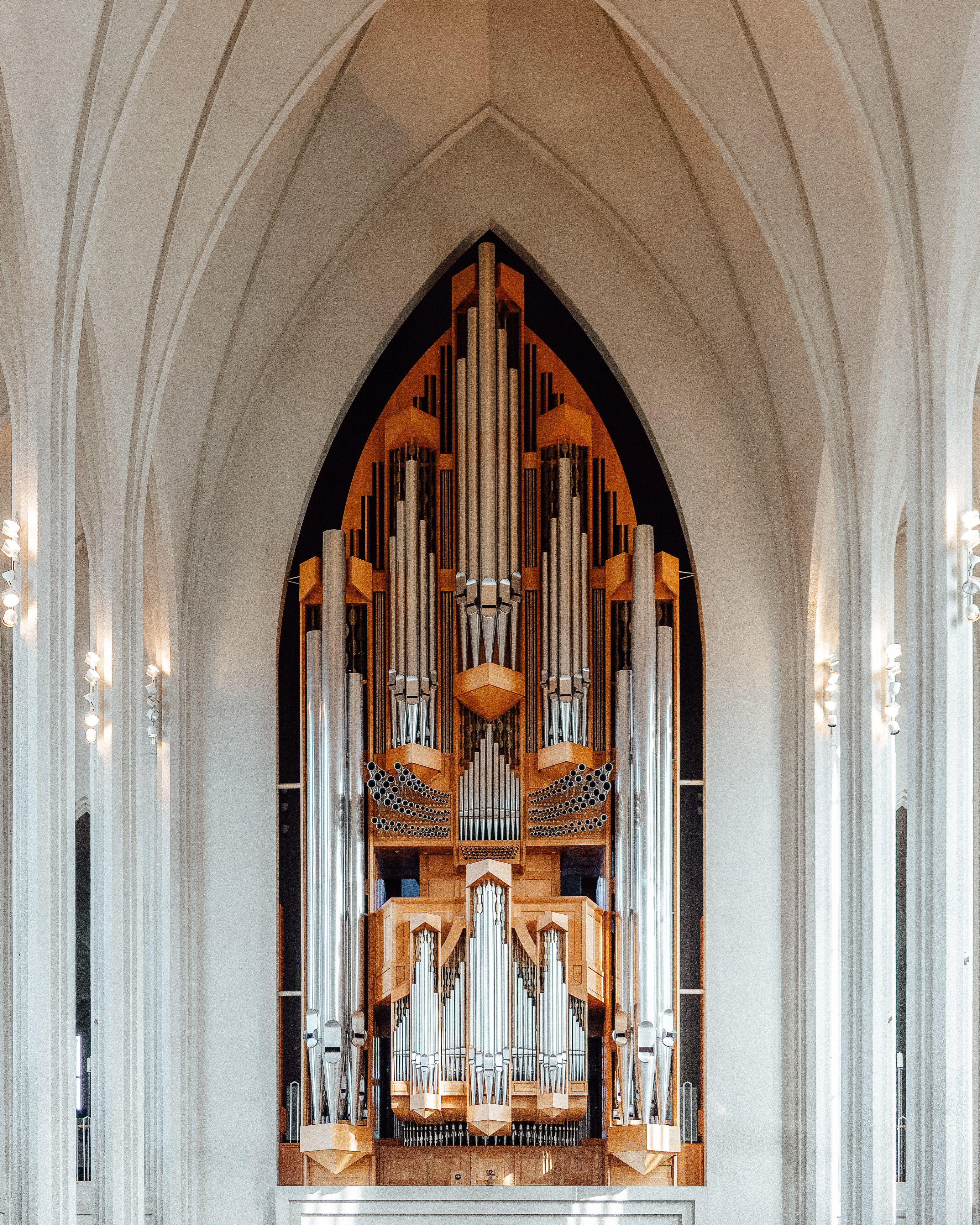 Ornate organ in the Hallgrímskirkja