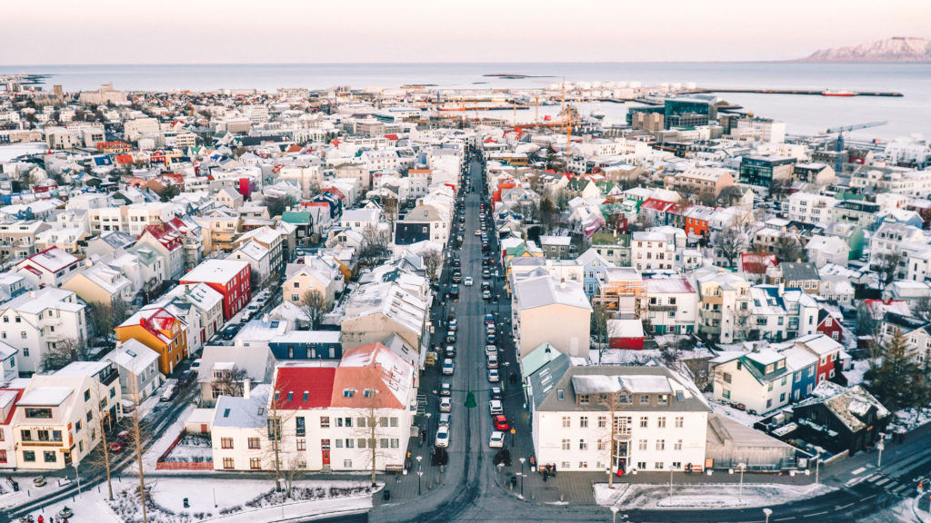 Iceland's Capital: View across Reykjavik from the Hallgrímskirkja Tower