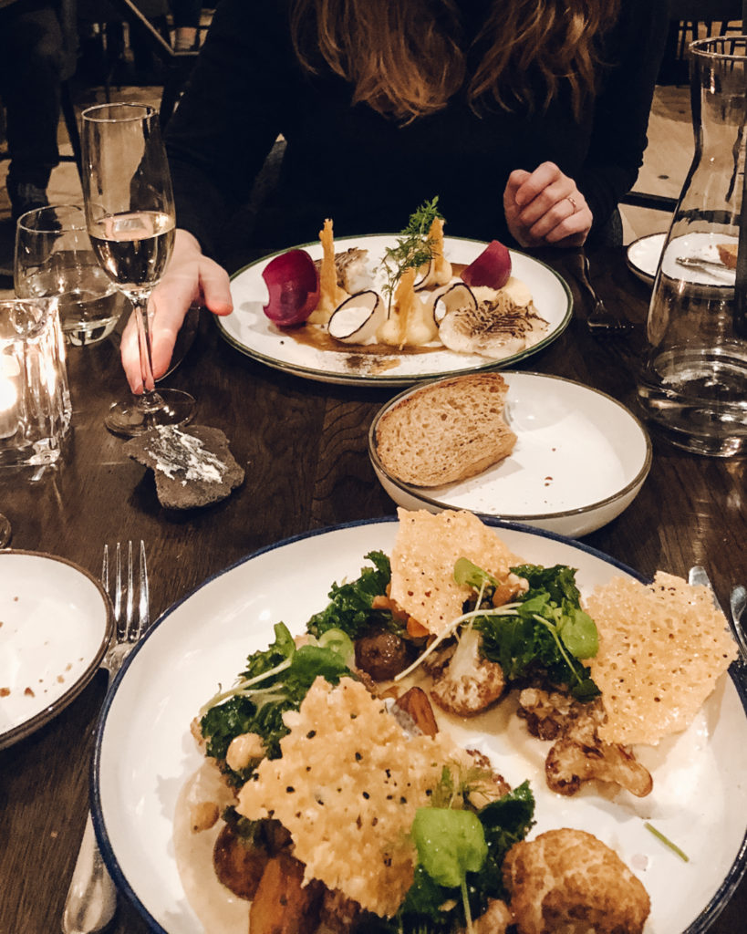 Dinner at Foss Glacier Hotel, Iceland