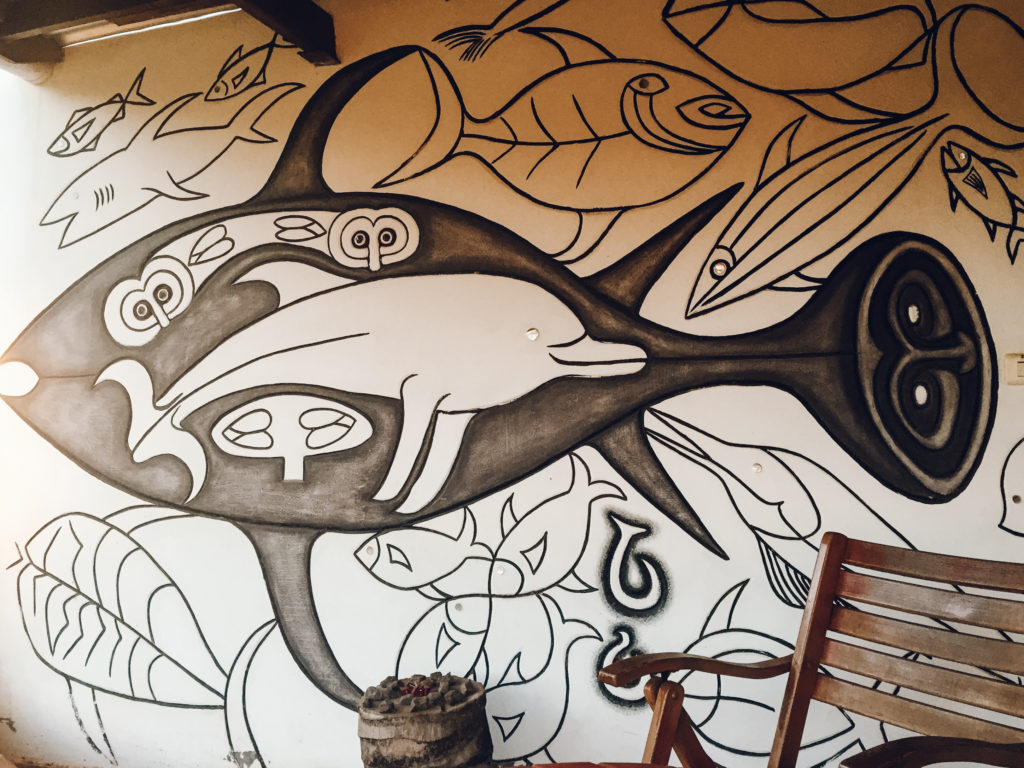 Traditional Rapa Nui art in Hanga Roa