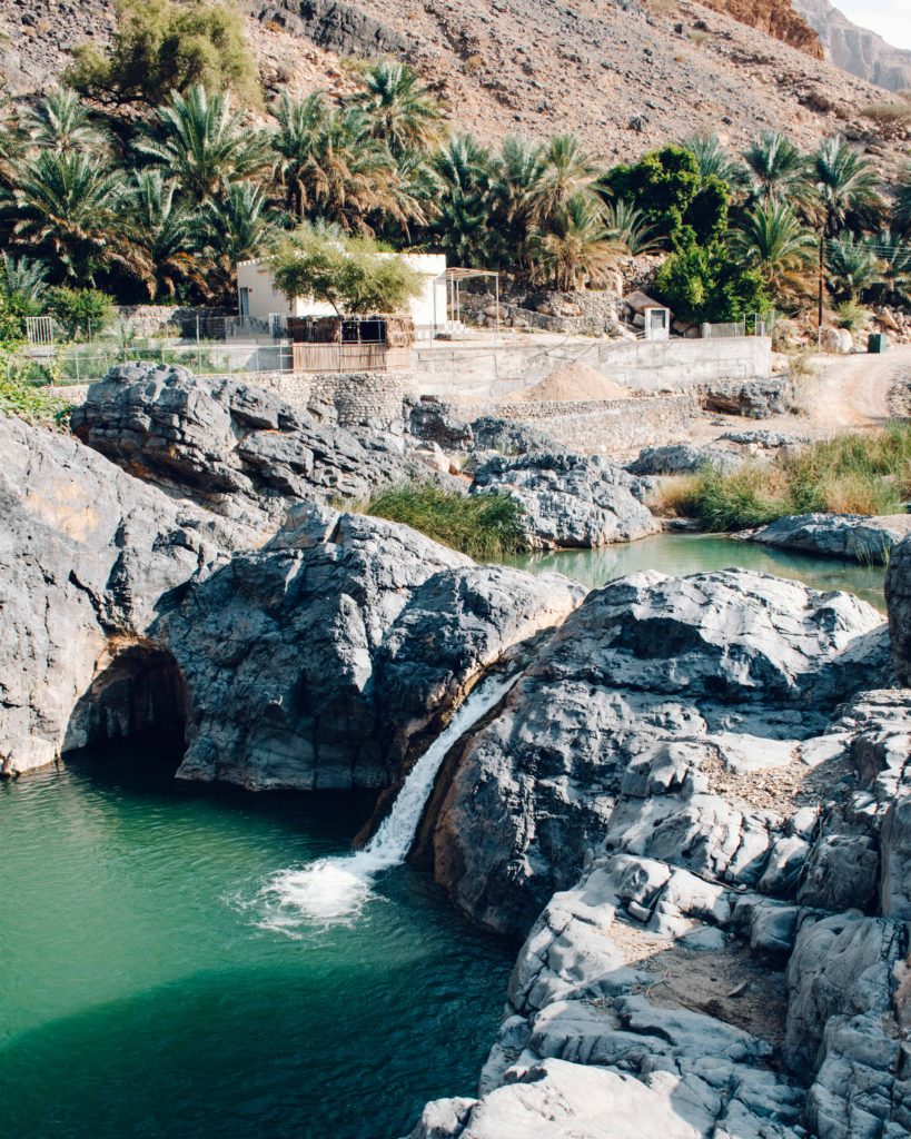 Waterfall at Wadi Arbaeen