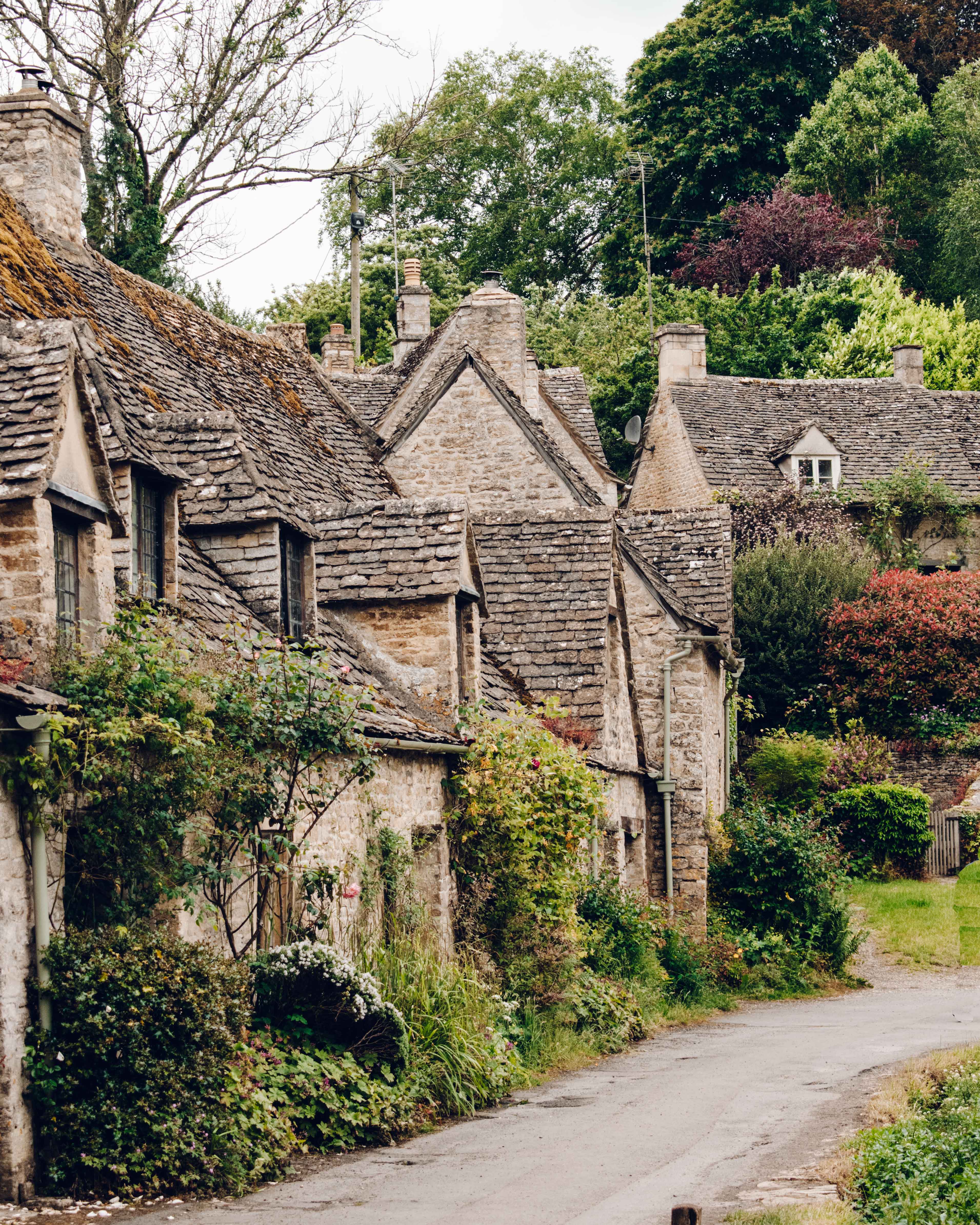 Cotswolds cottages on Arlington Row in Bibury.