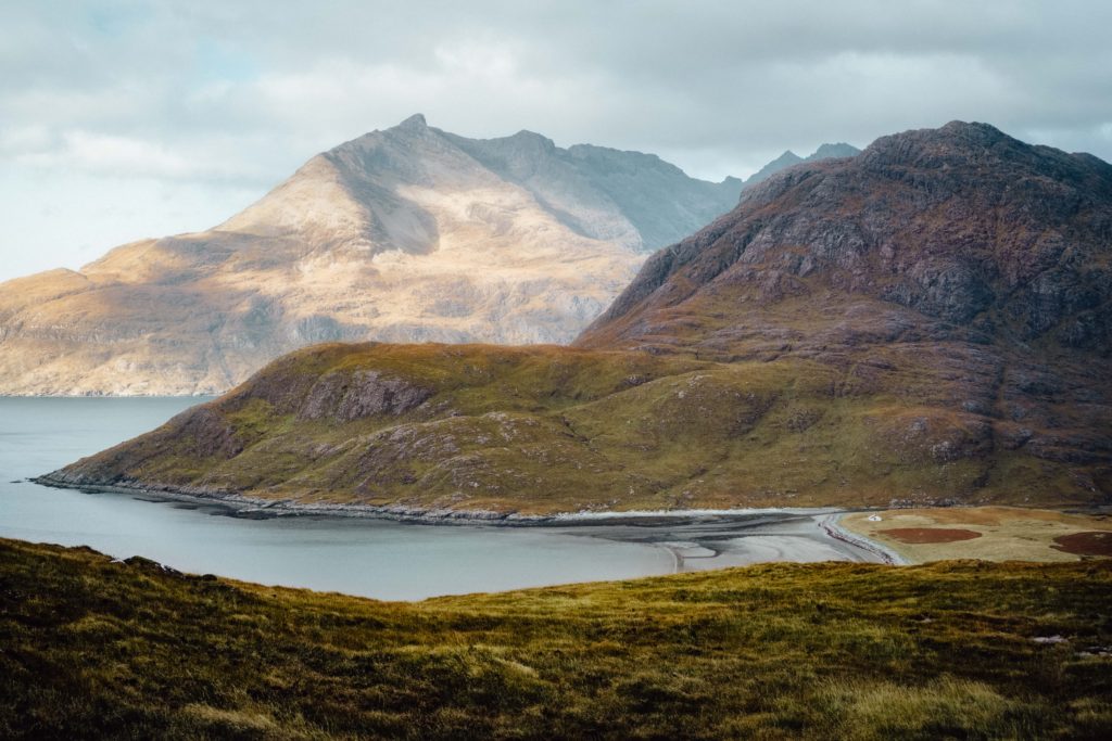 View over the bay of Camasuanry on the Isle of Skye