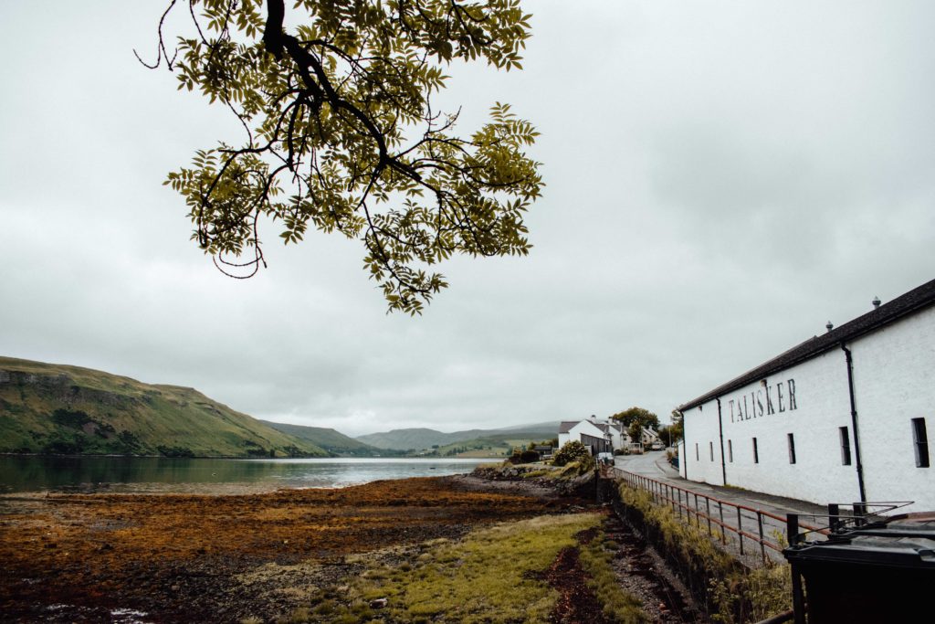 Outside of Talisker Distillery 