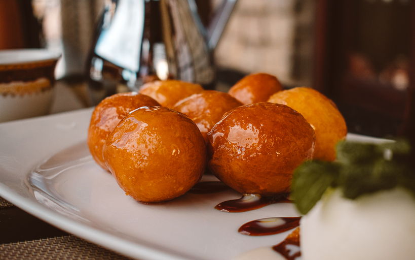 Where to Eat Muscat - traditional luqaimat at Bait al Luban, Muttrah