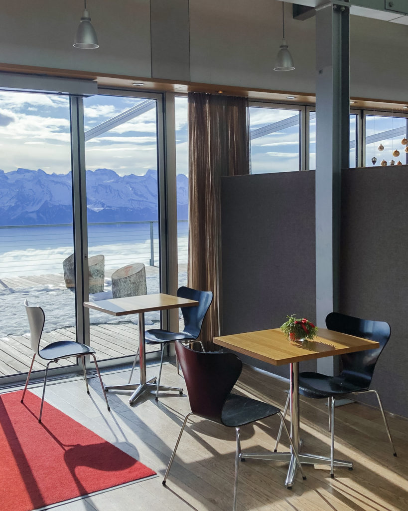 Cafe interior on Mount Rigi, Lucerne, Switzerland