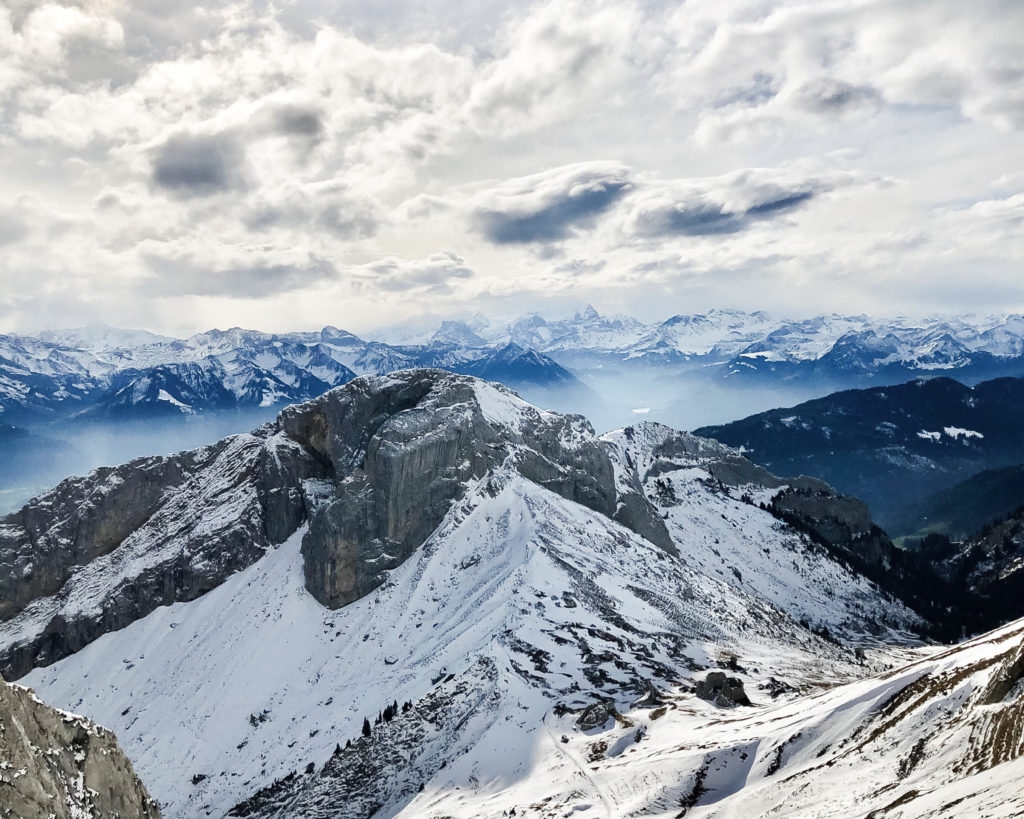 Swiss Alps Panorama from Mount Pilatus