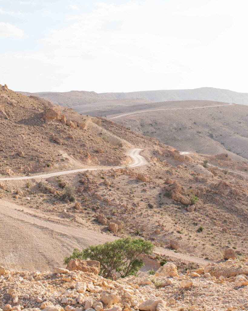 Unpaved off road route up Salma Plateau, Oman