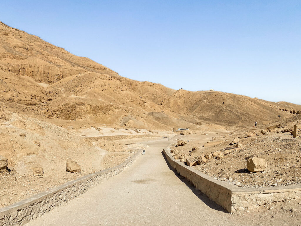 Rocky landscape of the Valley of the Queens