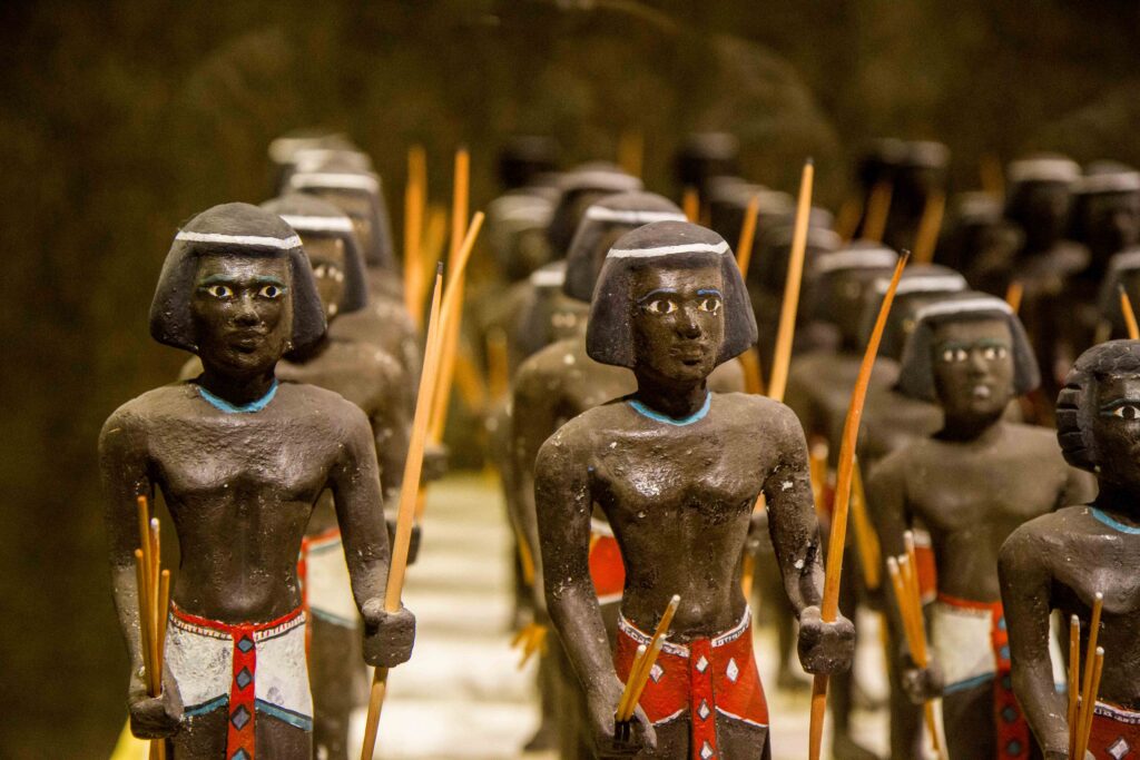 Model of a Nubian army formation in the Aswan Museum 