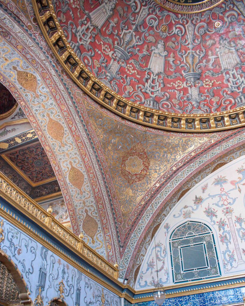 Ceiling details in the harem in Topkapi Palace