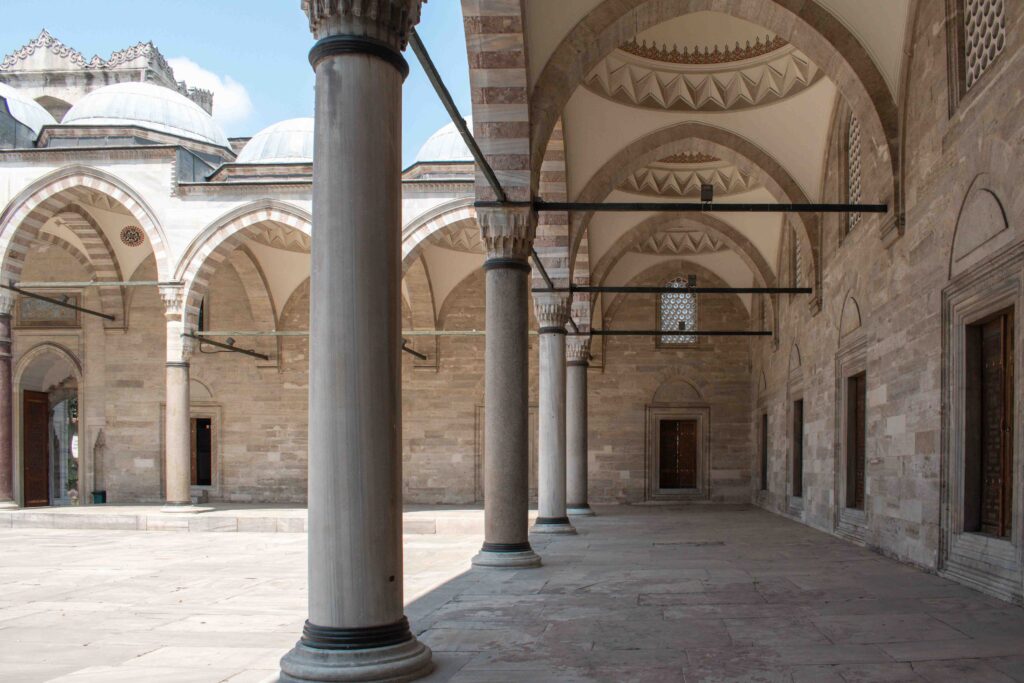 Domed archways of Süleymaniye Mosque